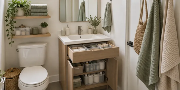 How to Organize a Small Bathroom: 10 Steps for More Usable Space